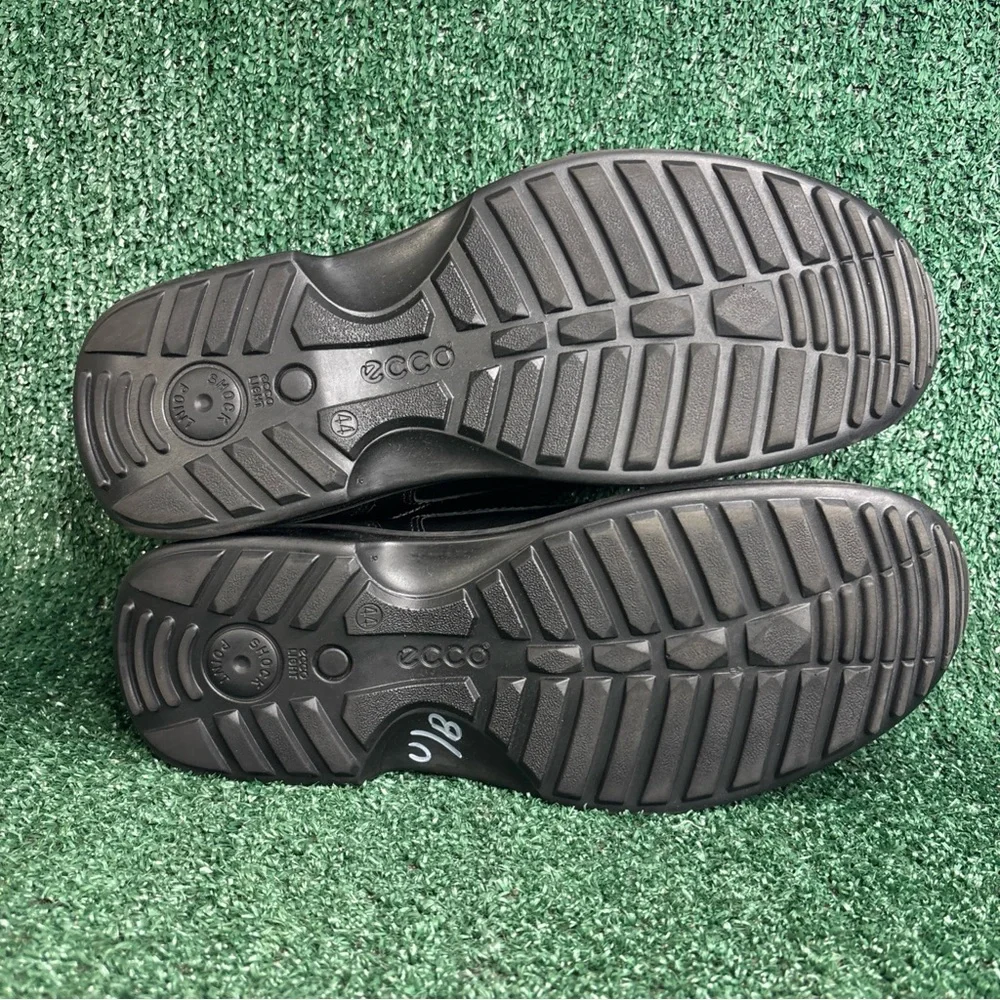ECCO Fusion Light Shoes‎ Black Leather Oxfords Size US 10-10.5/ EU 44